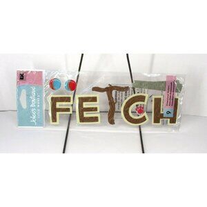 Jolee's Title Waves, Fetch, 9 Dimensional Stickers, Dogs, Scrapbooking New